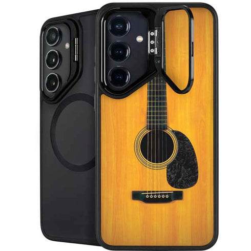 Wood Guitar Galaxy S25 Kickstand Case